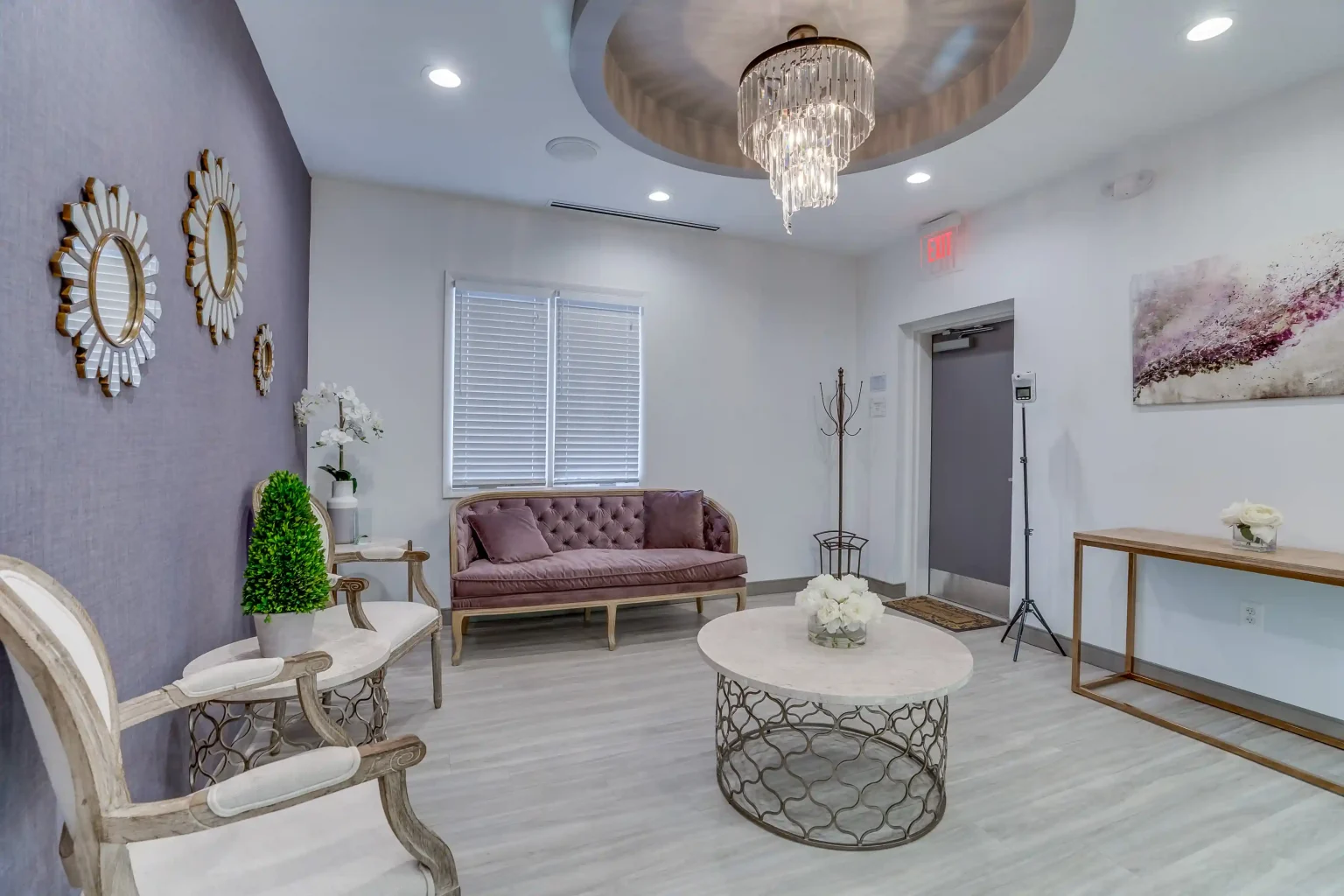 Comfortable Dental Office Waiting Area With Modern Interior